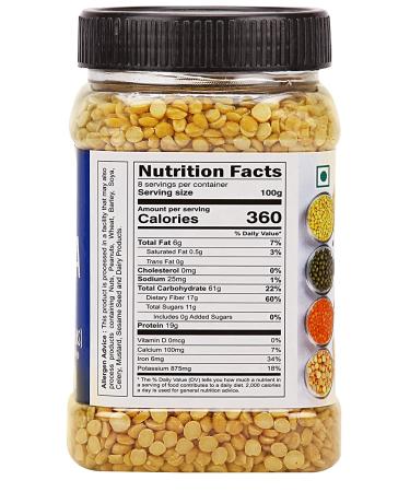 Zayd Organics Chana Dal Split Desi Chickpeas USDA Organic 1.75lbs (800g) - Buy Online on SooperMarket.com