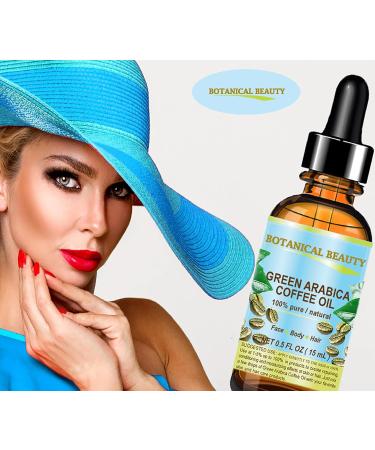 Buy 100% Pure Green Arabica Coffee Oil - 10ml Anti-Aging Face Skin Hair & Nails Treatment | Botanical Beauty - Buy Online on SooperMarket.com