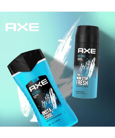 AX 3-in-1 Shower Gel & Shampoo ICE Chill Long-Lasting Freshness & Fragrance Dermatologically Tested 250 ml - Buy Online on SooperMarket.com