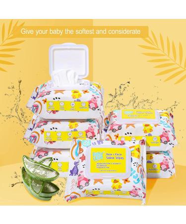 Baby Wipes - HAPPY BUM Saline Baby Wipes  Hypoallergenic  Unscented  180 Count (6 Packs of 30 Wipes) Saline Nose and Face Wipes - Buy Online on SooperMarket.com