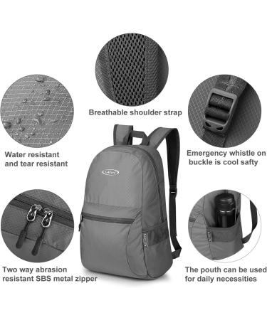 G4Free 20L Lightweight Packable Backpack - Grey | Travel, Hiking Daypack - Buy Online on SooperMarket.com
