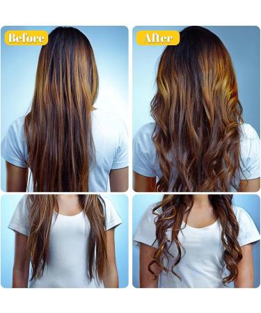 Jumbo Hair Rollers Set Hair Rollers Self Grip Curlers For Long Hair No Heat Curlers Heatless Hair Rollers With Clips & Comb 24 Packs (Yellow 24Pcs) - Buy Online on SooperMarket.com