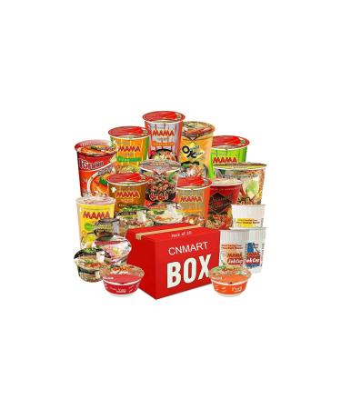 Mama Instant Noodle Cup Rice Vermicelli Pho Bo Bowl and Rice Porridge Jok Cup (Case of 20) Self Customised Assorted Flavours