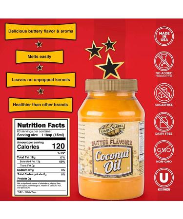 Ultimate Movie Theater Popcorn Kit - Flavacol Salt & Golden Barrel Butter Flavored Coconut Oil - Vegan & Gluten-Free Ingredients - Non-GMO & Kosher Certified - Buy Online on SooperMarket.com