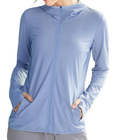 Libin Women's Full Zip UPF 50+ Sun Protection Hoodie Jacket - XX-Large