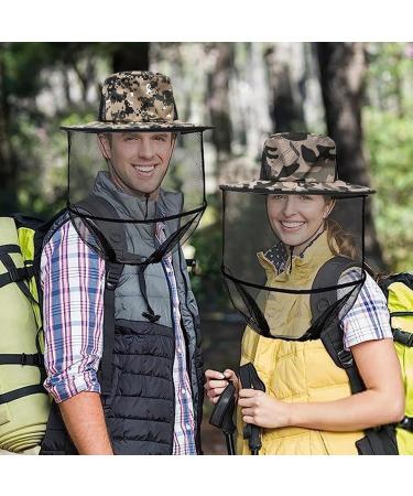 Toatelu Beekeeper Hat with Mosquito Net - 2-Pack Foldable Outdoor Cap for Camping Hiking & Gardening - Buy Online on SooperMarket.com