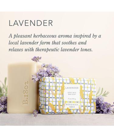 Beekman 1802 Goat Milk Soap Bar 3-Piece Set - 3.5 oz - Lavender Scented - Nourishing & Hydrating for Sensitive Skin - Cruelty-Free - Buy Online on SooperMarket.com