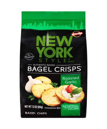 New York Style Bagel Crisps, Roasted Garlic, 7.2 Ounce