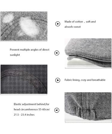 SATINIOR Men's Flat Cap Newsboy Hat - Set of 4 | Stylish Cabbie & Hunting Cap - Buy Online on SooperMarket.com