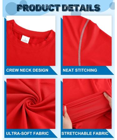 Hicarer 6 Pack Men's Athletic Compression Shirts - Dry Fit Workout Running Top - XX-Large - Buy Online on SooperMarket.com