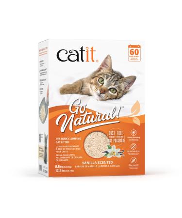 Catit Go Natural! Clumping Pea Pod Cat Litter Vanilla Scented 2 x 2.8kg (5.6Kg)