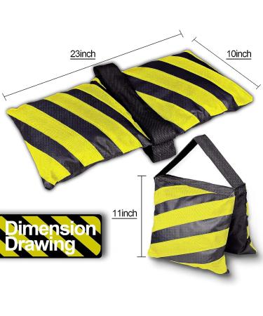 EMART Sandbags Set for Light Tripod & Photography Stand - 4 Pack Yellow Weight Bags for Outdoor Movie Screen, C-Stand, Camera - Each Bag Holds 25 lbs - Buy Online on SooperMarket.com