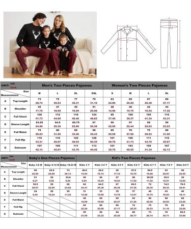 IFFEI Christmas Pyjamas Matching Family Pajamas Set | Xmas Letter Print Tops and Plaid Pants | Women Men Kids Baby Pet | Black/Deer | Kids 4-5 Years - Buy Online on SooperMarket.com