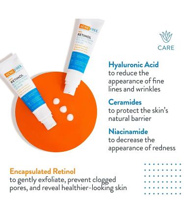 AcneFree Retinol Blemish Mark Resurfacing Serum with Hyaluronic Acid and Niacinamide - 1 Ounce - Buy Online on SooperMarket.com