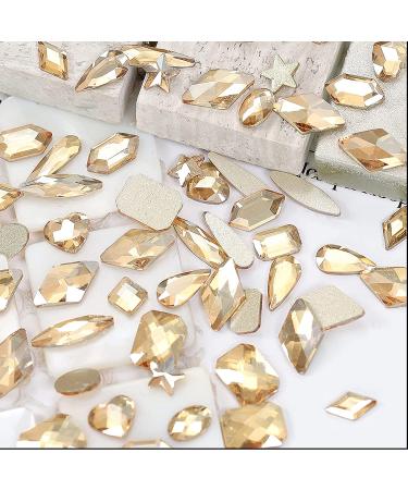 660Pcs Champagne Gold Crystal Rhinestones - Nail Art and Crafts DIY Accessories - Buy Online on SooperMarket.com