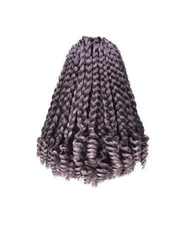 7 Packs 10 Goddess Box Braid Crochet Hair with Toni Curl Ends - Ombre Gray Bohemian Box Braids for Black Women & Kids - 105 Strands T1B/Gray - Buy Online on SooperMarket.com