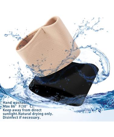 2 Pair Soft Gel Metatarsal Pads for Ball of Foot Pain Relief - Men & Women - Black & Beige - Buy Online on SooperMarket.com