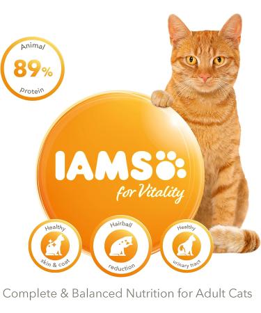 IAMS Hairball Complete Dry Cat Food for Adult and Senior Cats with Chicken 10 kg 10 kg (Pack of 1) - Buy Online on SooperMarket.com