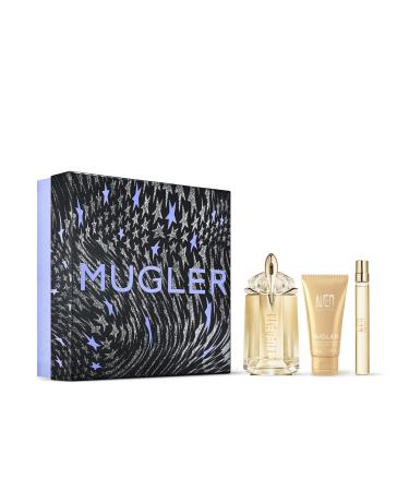 Mugler Alien Goddess Eau de Parfum - Women's Fragrance Gift Set ($200 Value) - Floral & Woody - Full Size 2 Fl Oz Body Lotion 1.7 Fl Oz & Travel Size 0.33 Fl Oz