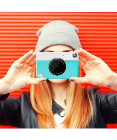 KODAK Printomatic Digital Instant Print Camera - Blue | Full Color Prints | ZINK 2x3 Sticky-Backed Photo Paper - Buy Online on SooperMarket.com