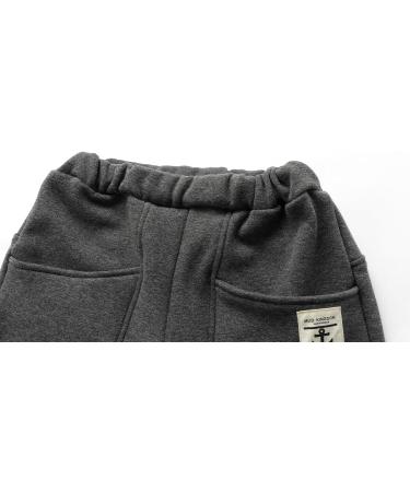 Mud Kingdom Little Boys Fleece Pants | Tight Fit Warm Winter 3 Years | Anchor Gray - Buy Online on SooperMarket.com