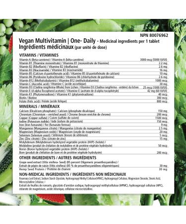 VEGANLY Vegan Multivitamin One-Daily for Plant-based Diets. 90 veg. tablets with high potency in B12 D3 Calcium Iron Zinc & more. Best for vegans and vegetarians. (NPN 80076962) - Buy Online on SooperMarket.com