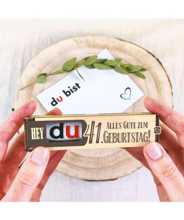 41st Birthday Chocolate Bar Gift Box - Duplo Treats & Unique Gift Ideas for Him & Her | Perfect 41st Birthday Decoration - Buy Online on SooperMarket.com