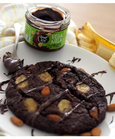 Feel Fit Veganela Salted Caramel & Cocoa-Hazelnut Spread Sugar-Free Palm Oil-Free Vegan 6 Pack (200g Each) - Healthy Indulgence for International Shipping - Buy Online on SooperMarket.com
