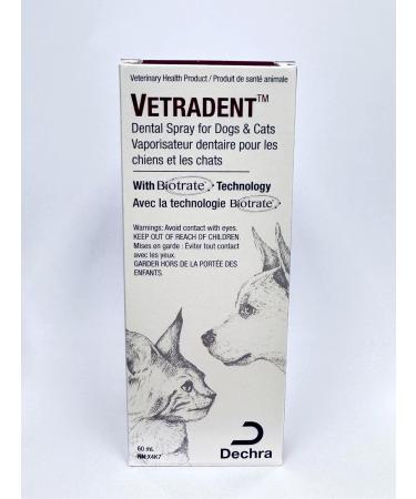 VETRADENT Oral Spray for Dogs & Cats with Biotrate Technology Fight Plaque & Tartar Freshen Breath Maintain & Promote Good Dental and Oral Hygiene 60ml Made in USA - Buy Online on SooperMarket.com