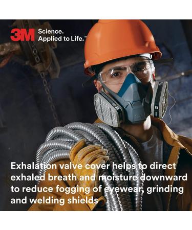 3M Rugged Comfort Half Facepiece Reusable Respirator 6502/49489 - Medium, with Cool Flow Valve for Welding, Sanding, Cleaning, Grinding, and Machine Operations - Buy Online on SooperMarket.com