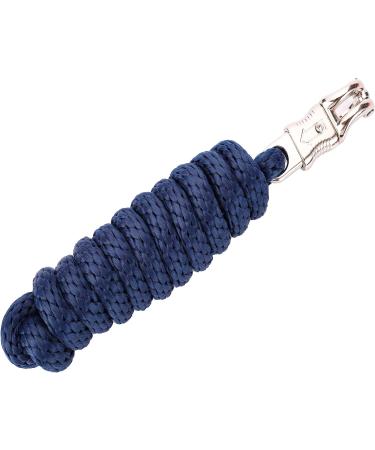 Merauno Lead Rope for Horse - Tie Rope in Various Stylish Designs Lead Rope Pony Donkey Goat with Panic Hook Black Blue Rose Gold Beige (Navy Blue Panic Hook) - Buy Online on SooperMarket.com
