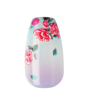 Shop KISS LoveShackFancy x imPRESS Lilac Crush Limited Edition Press-On Nails | Medium Coffin Purple | Prep Pad Mini File & Cuticle Stick Included | 30 Multicolor Fake Nails - Buy Online on SooperMarket.com