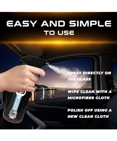 Vehiculux Glass Cleaner Spray - Car Cleaning Kit: Ideal Window Cleaner Spray for Window Cleaning Equipment - Window Cleaner Tool for Window Cleaning Kit - Alternative to Window Vacuum Cleaner 500ml - Buy Online on SooperMarket.com