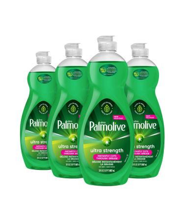 Palmolive Ultra Dishwashing Liquid Dish Soap Ultra Strength Original 887 ml Pack of 4 Amazon Exclusive Fresh 887 ml (Pack of 4)
