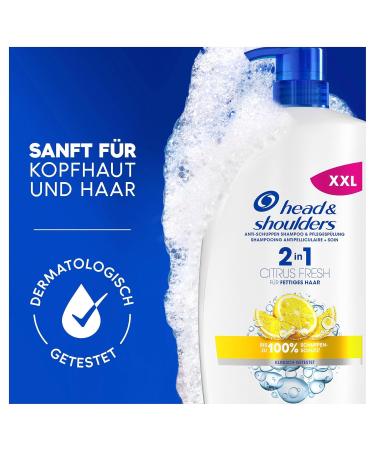 Head & Shoulders Citrus Fresh 2in1 Anti-Dandruff Shampoo 800ml - Up to 100% Dandruff Protection | Greasy Hair Solution | Daily Use | Citrus Fragrance - Buy Online on SooperMarket.com
