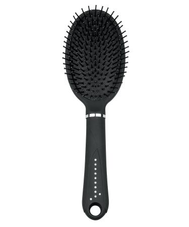 TITANIA hairbrush oval head black satin surface decorated with rhinestones 1 pack (1 x 107 g)