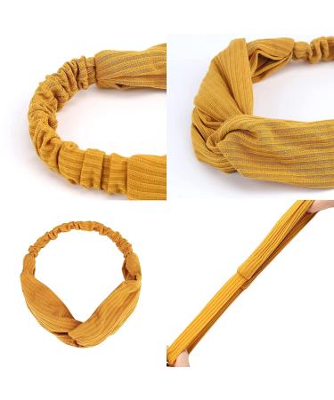 Ondder Knotted Elastic Headbands 20 Pack - Assorted Colors for Women, Work Out, Yoga, Sports - Cute Head Wrap Hair Accessories - Solid Color Series A - Buy Online on SooperMarket.com