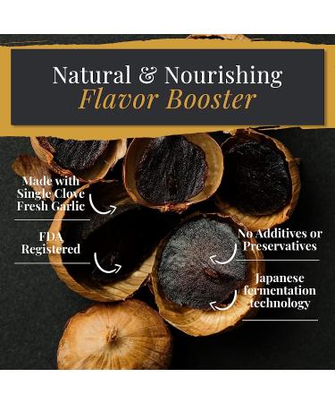 PreAureum Black Garlic: Fermented & Peeled Single Clove, 125g - Immune Support & Snacks - Buy Online on SooperMarket.com