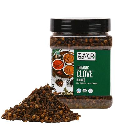 Zayd Organics Cloves - Organic Whole Laung USDA Certified - 14oz (400g) - Buy Online on SooperMarket.com