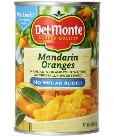 Del Monte No Sugar Added (Artifically Sweetened) Mandarin Oranges (3 Pack) 15 oz Cans