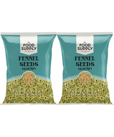 Fennel seeds 2x100g Whole Fennel Saunf (Soonf) - Finest Premium Quality | 100% All Natural | No additives or preservative