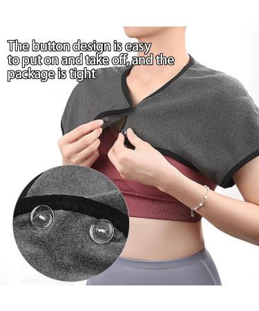 Ulapithi Heated Neck Wrap Pillow - 360 Thermal Collar for All Seasons | Washable Velvet Neck Warmer & Relaxation Solution - Dark Gray - Buy Online on SooperMarket.com