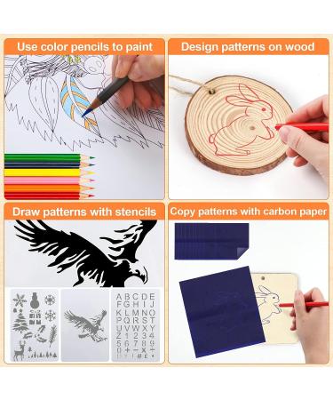 45PCS Wood Burning Kit with 22 Carving Tips | Adjustable Temperature 200-420 | Professional Craft Tool Set for Beginners and DIY Carving - Yellow - Buy Online on SooperMarket.com