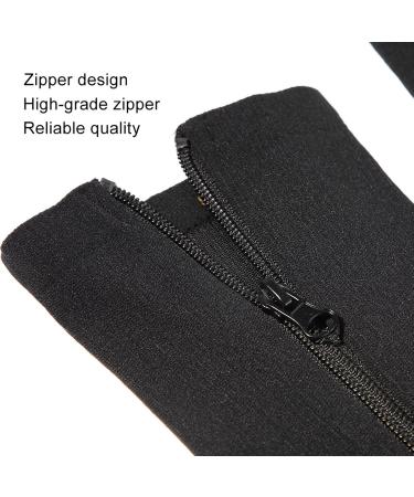 Calf Compression Stockings for Men & Women | Knee Support Socks for Varicose Vein Relief | Breathable Elastic Footstulps for Lymphedema (S/M) - Black - Buy Online on SooperMarket.com