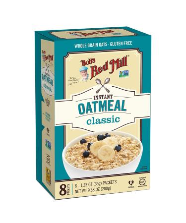 Bob's Red Mill Instant Oatmeal Packets Classic 8 Packets 1.23 oz (35 g) Each