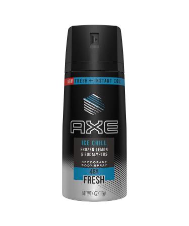 Axe Deodorant Body Spray - Ice Chill - Frozen Lemon & Eucalyptus - Net Wt. 4 OZ (113 g) Per Can - Pack of 2 Cans - Buy Online on SooperMarket.com
