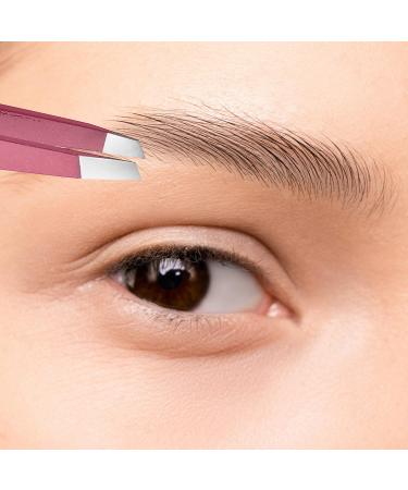 Wishbeauty Baby Pink Stainless Steel Mini Slant Tweezer (Pink) - Buy Online on SooperMarket.com