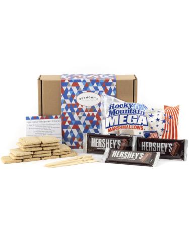 Marshmallow S'Mores Ultimate Hamper - Includes Hershey's Chocolate Giant Marshmallows Nabisco Graham Crackers & More - All You Need To Make Luxury American S'Mores - Hamper Exclusive to Burmont's