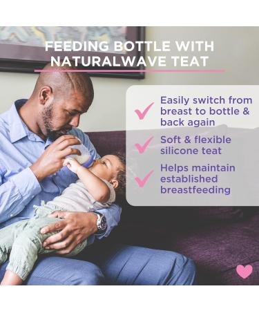 Lansinoh Baby Bottle Pack of 2 | 240ml Anti-Colic BPA & BPS Free Soft Silicone Teat - Purple - Buy Online on SooperMarket.com