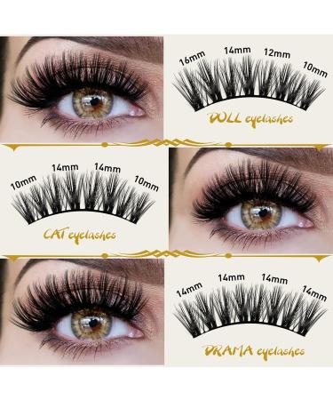 72 Cluster Lashes D-16 mm B 50 | Natural Soft Fluffy DIY Lash Extensions | UK-FD-BQ Lash Clusters - Buy Online on SooperMarket.com